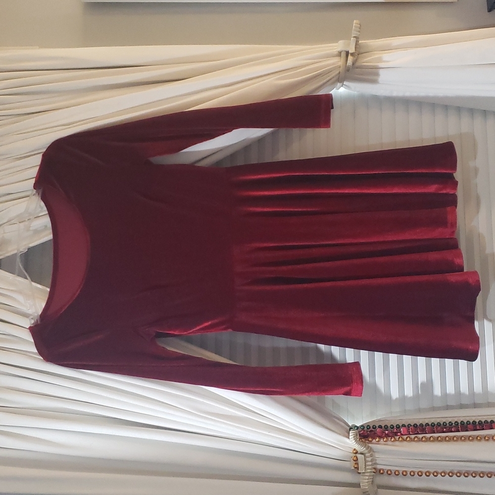 Red "Velvet" Dress